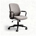 Sedia da ufficio ergonomica grigia con braccioli e altezza regolabile 60 x 60 x 95cm